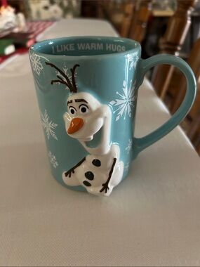 Disney Blue Olaf 3D Character Ceramic Mug
